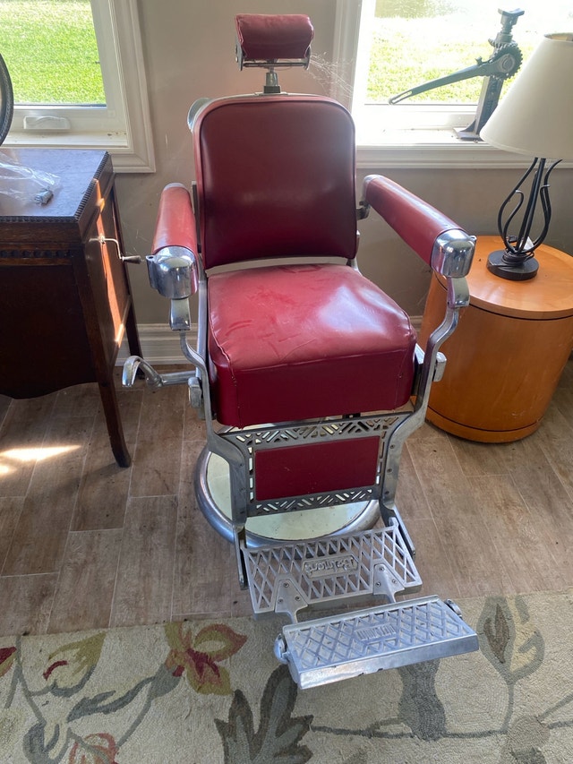 Belmont Vintage Barber Chair All Original