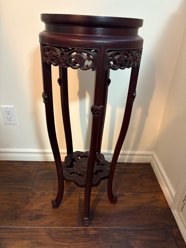 Marble Top Plant Stand