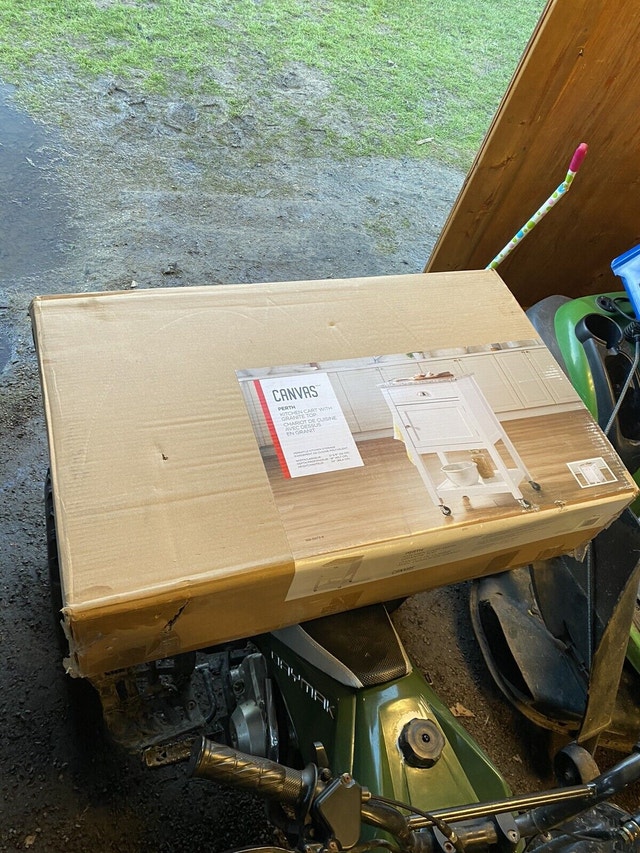 Canvas Granite Top Kitchen Cart - photo 2