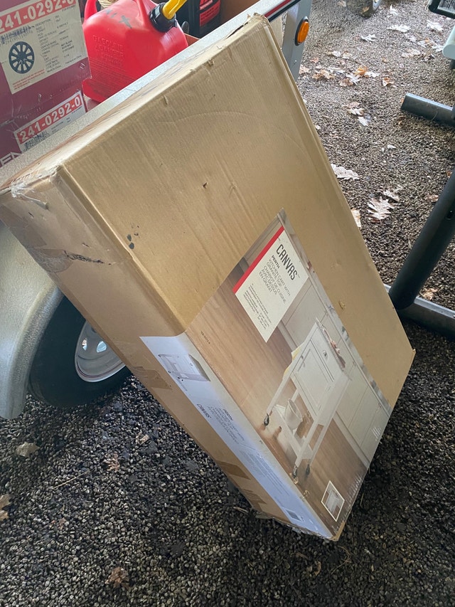 Canvas Perth Kitchen Cart with Granite Top - photo 4