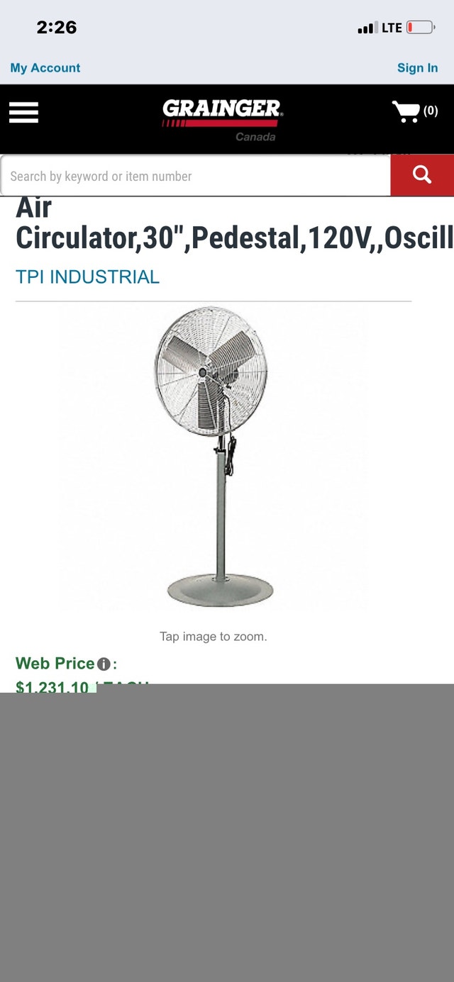 PATTON heavy duty air circulator 30” fan - photo 5