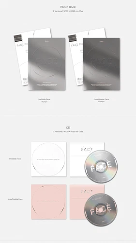 BTS Jimin 1st Solo Album FACE SET (Invisible + Undefinable) BRAN - photo 2