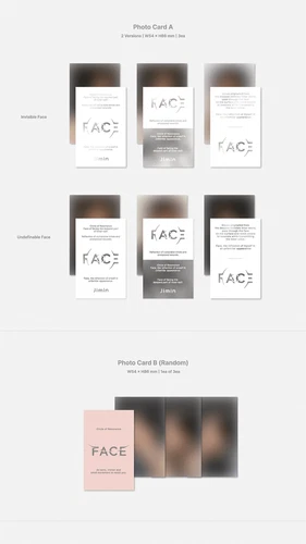 BTS Jimin 1st Solo Album FACE SET (Invisible + Undefinable) BRAN - photo 4