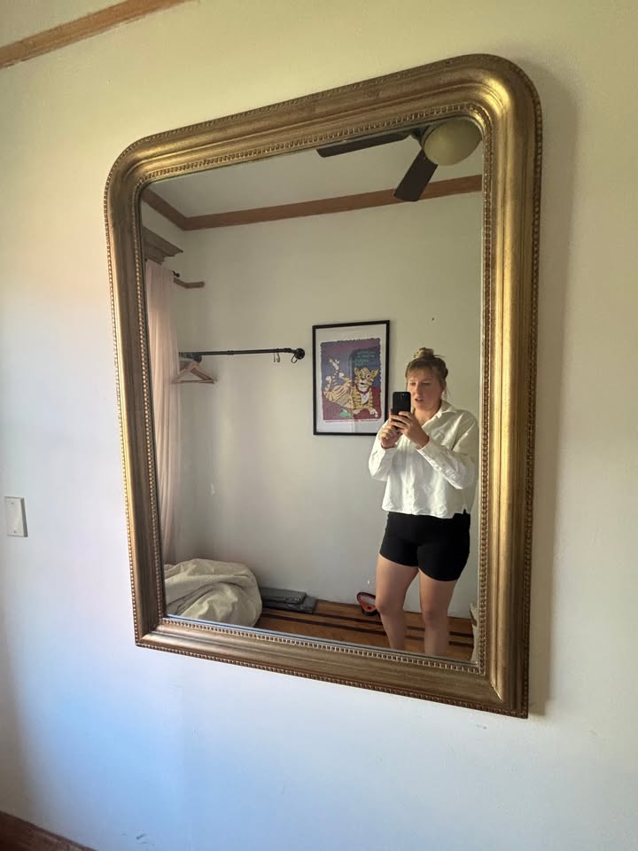 Antique style mirror gold / bronze large - photo 2
