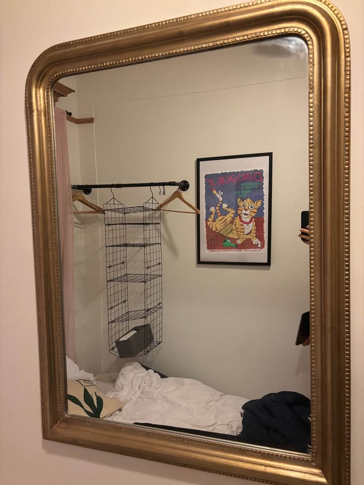 Antique style mirror gold / bronze large - photo 5