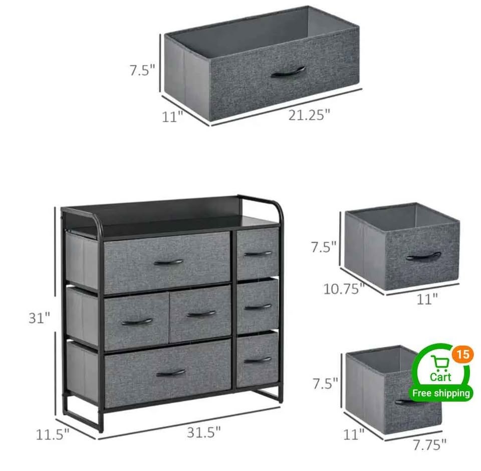 Dresser with Collapsible Drawers - photo 2