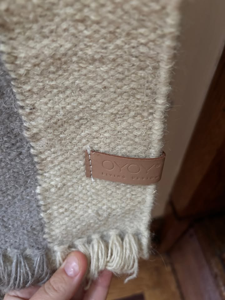 Woven Wall Hanging – Beige & Grey Textile Art - photo 4