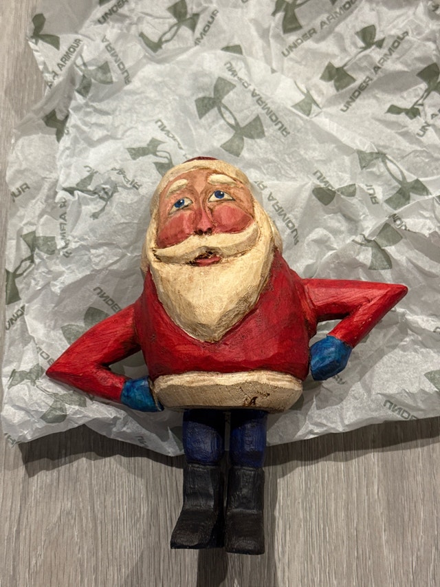 Carved Santa Figurine