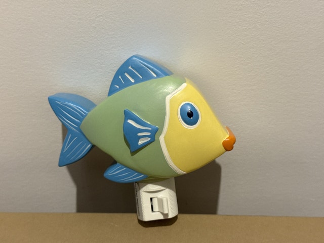 Pottery Barn Kids Fish Plugin Night Light