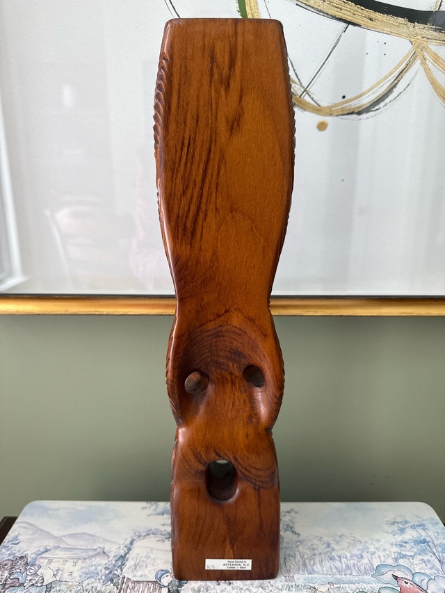 Hand Carved Maori Statue - photo 2