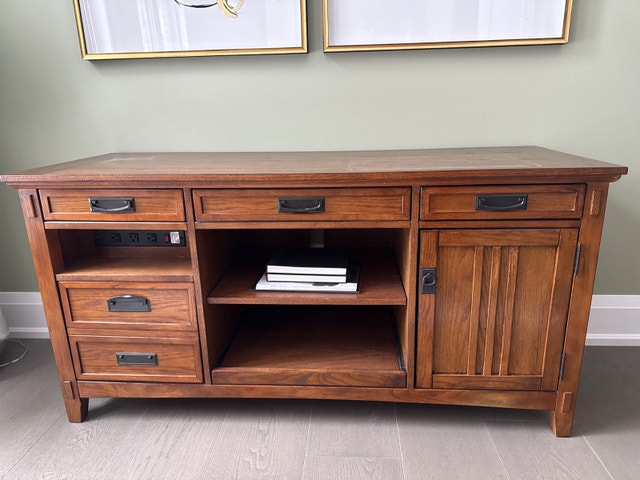 Solid Wood Media Console