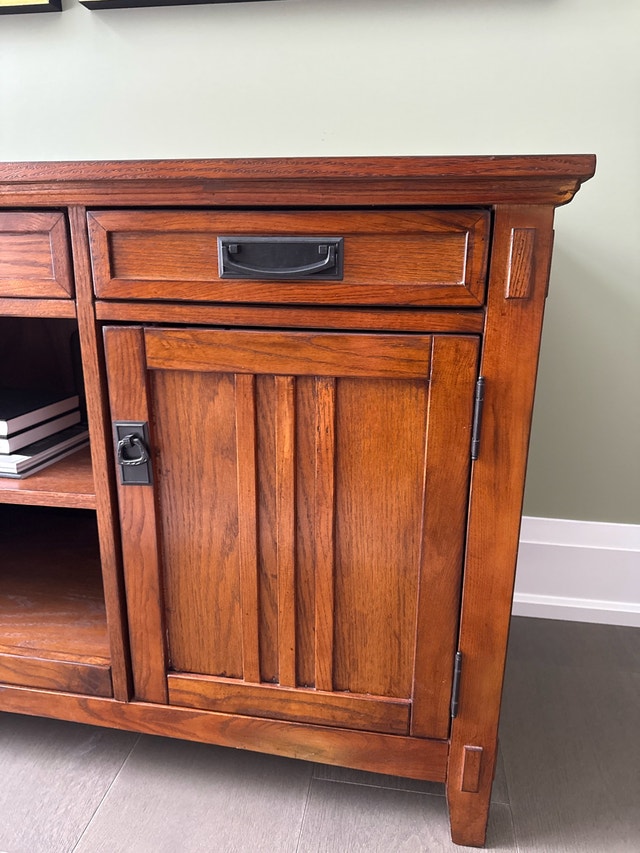 Solid Wood Media Console - photo 5