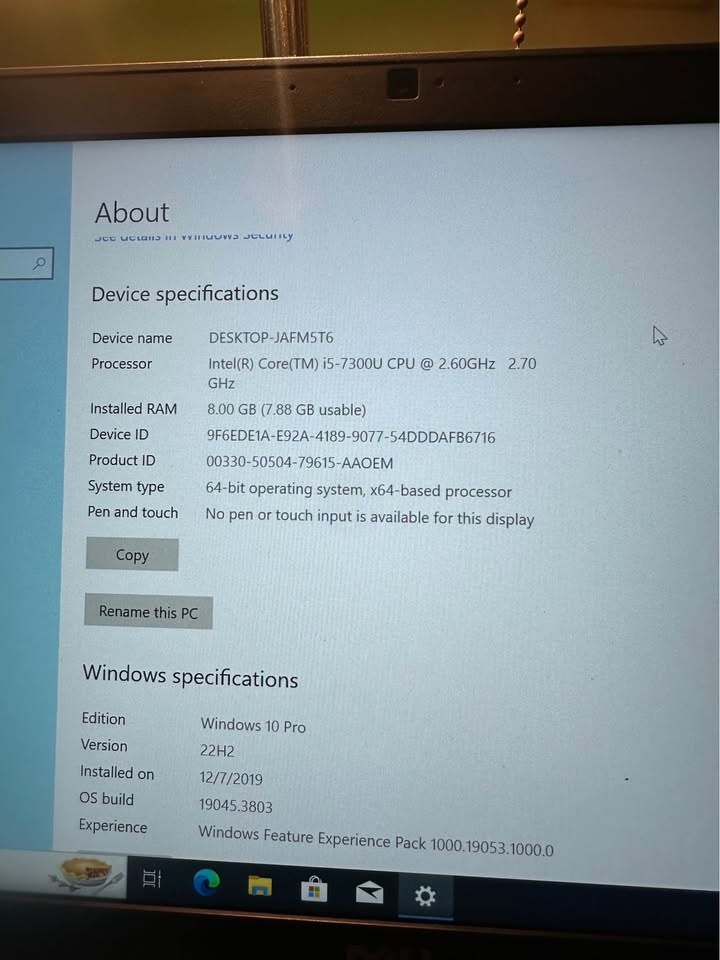 Dell Laptop | i5 Processor | Win 10 Pro | New Battery (0 cycles) - photo 5