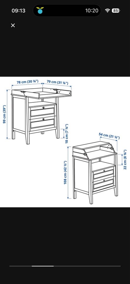 IKEA SUNDVIK Gray Changing Table + Pad - photo 5