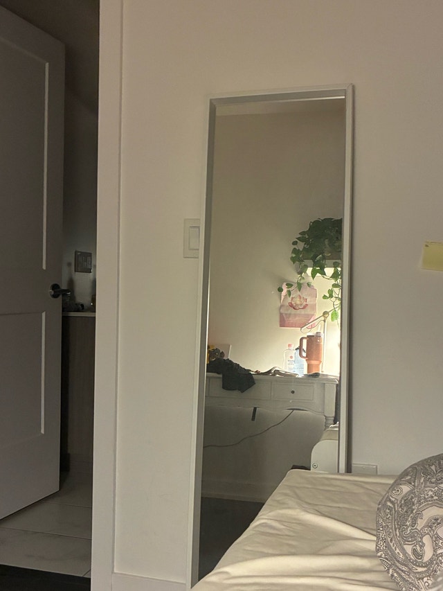 White Full Body Mirror - photo 2