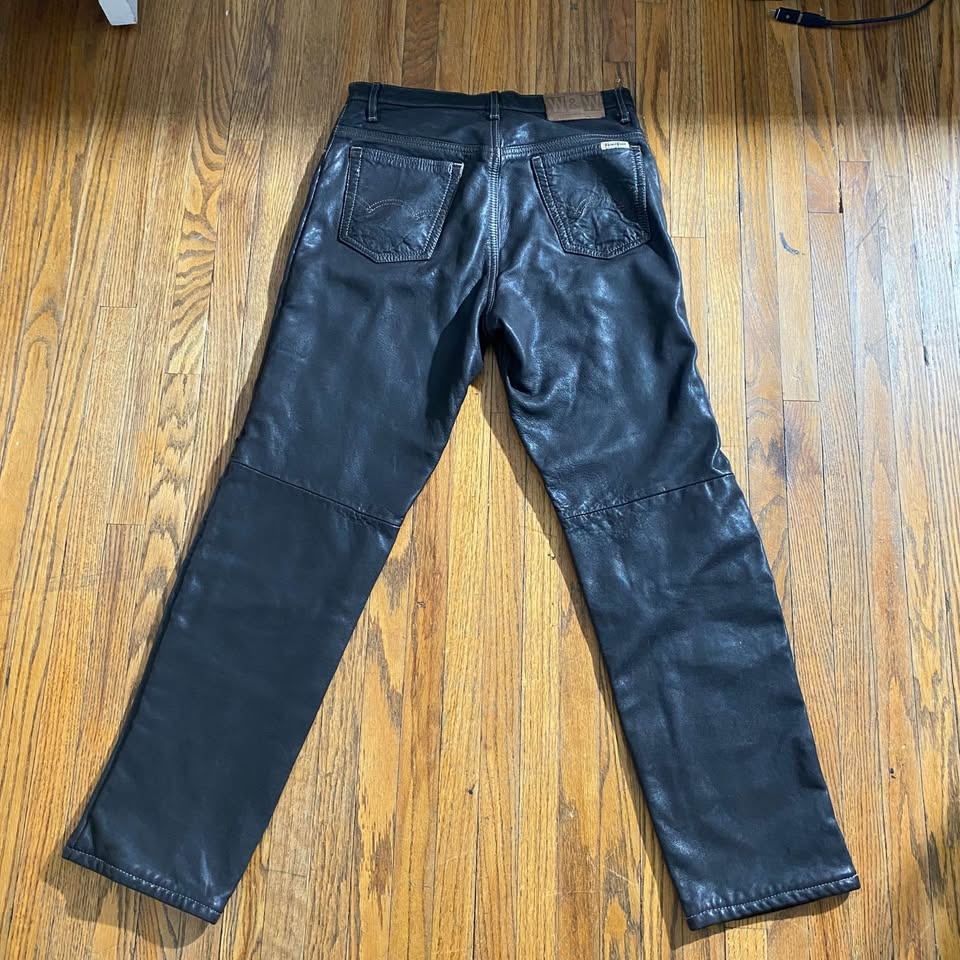 Vintage brown leather pants - photo 4
