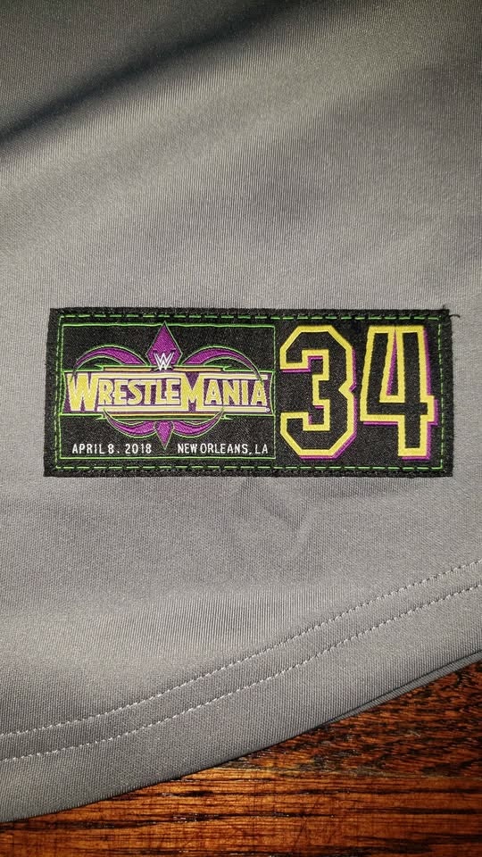 WWE WrestleMania 34 Baseball Jersey - photo 5