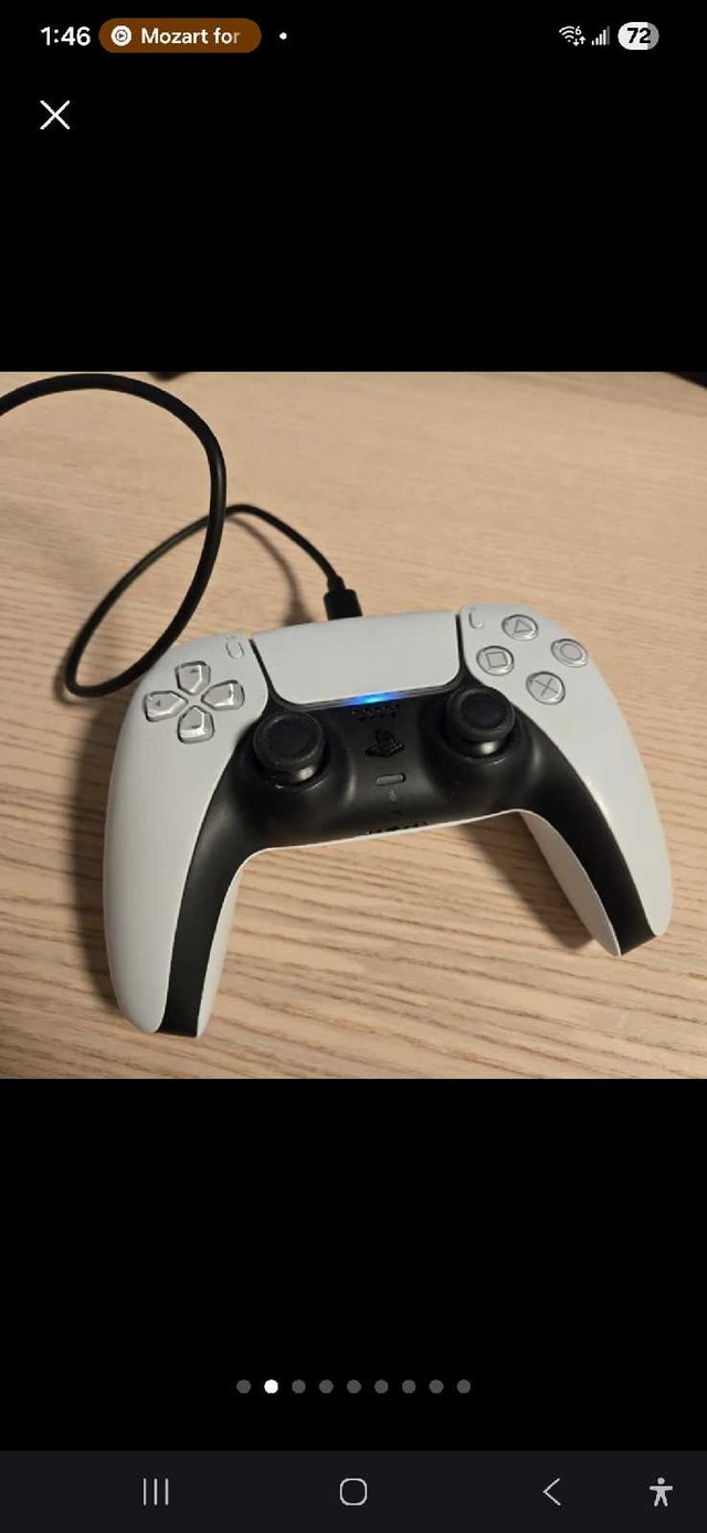 PS5 (no scam). CLEAN. Controller, power cable, charge cable - photo 3