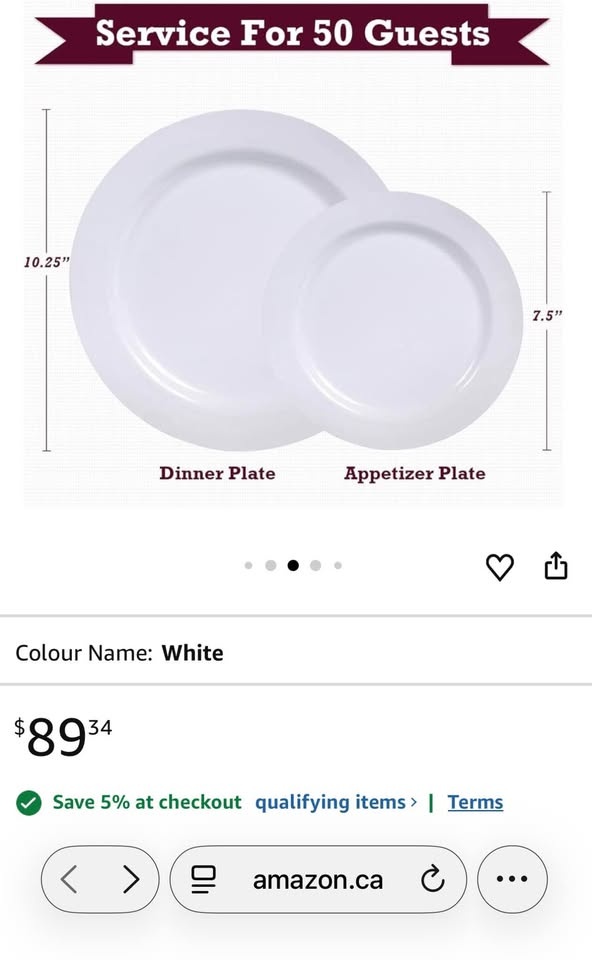 Disposable plastic plates - photo 3