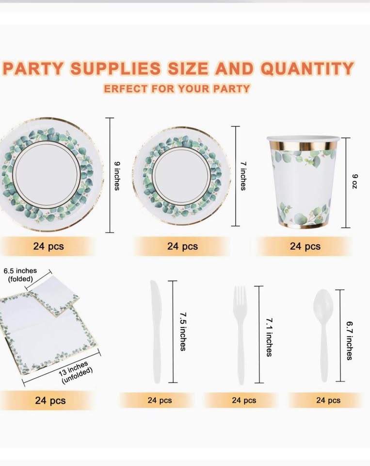 168 pcs Eucalyptus Party Supply - photo 2