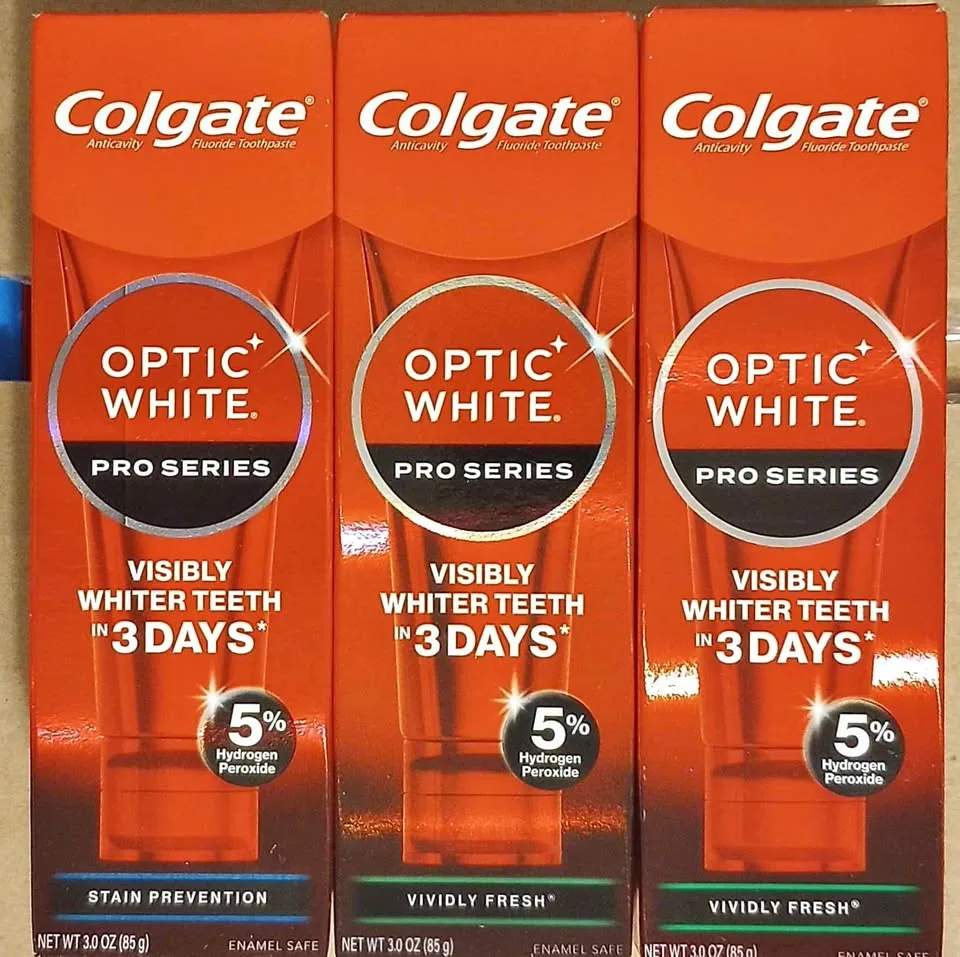 Colgate Optic White Pro Series Toothpaste 3-pack thumbnail