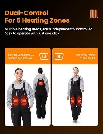 Women's Heated Overalls - XS Black - photo 2