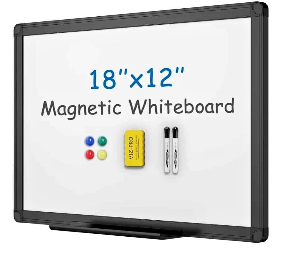 VIZ-PRO Magnetic Whiteboard 18 X 12 Inches
