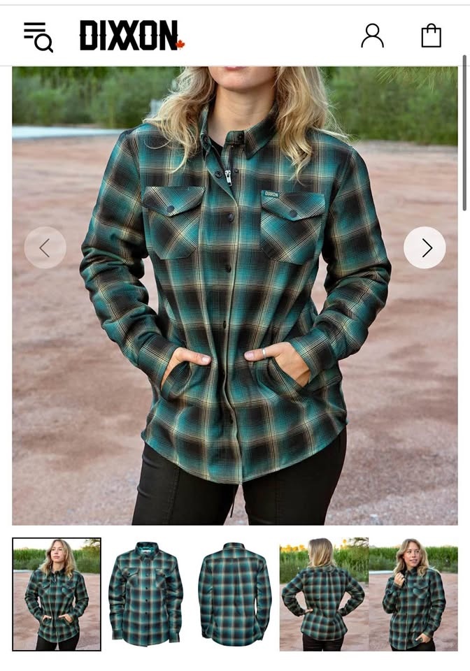 WOMENS LARGE DIXXON FLANNEL JACKET