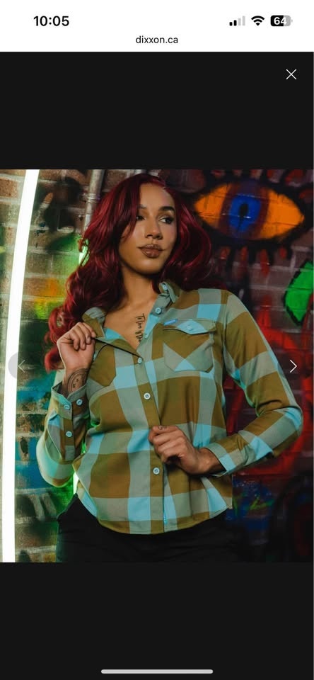 DIXXON “THE LEO” WOMENS LARGE FLANNEL - photo 2