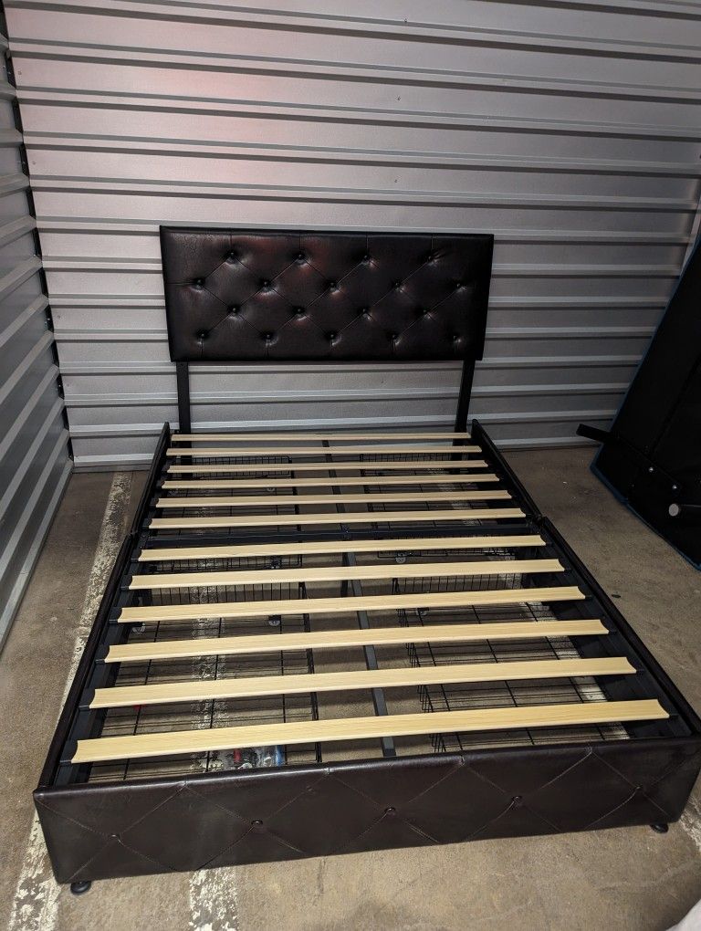 Modern Brown Frame Set Q With Storage