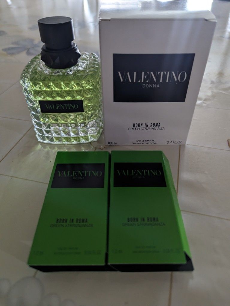 Valentino Green Extra Aganza 3.4oz Woman's Perfume New