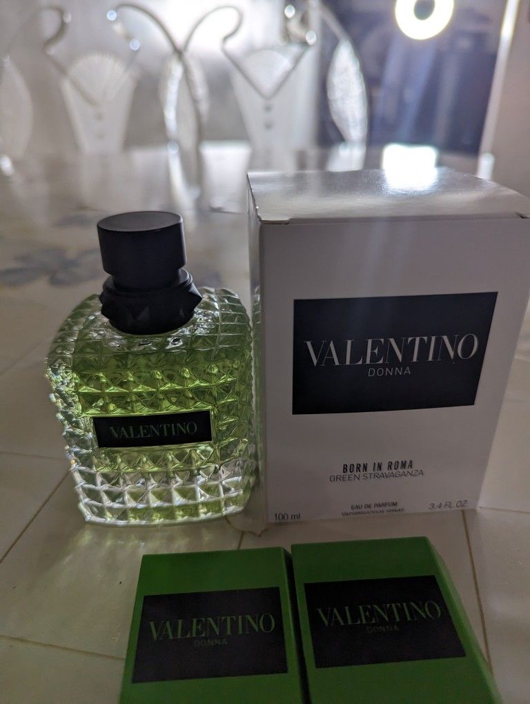 Valentino Green Extra Aganza 3.4oz Woman's Perfume New - photo 2