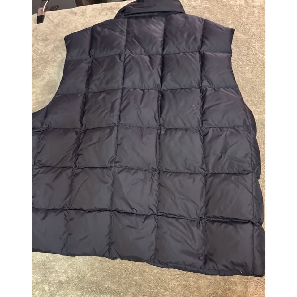 Eddie Bauer Goose Down Puffer Vest Mens XXL Black Full Zip - photo 3