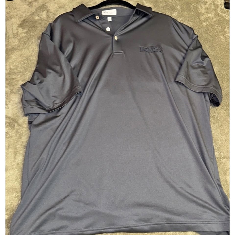 Peter Millar Polo Shirt Summer Comfort Dewars Scotch Whiskey Men