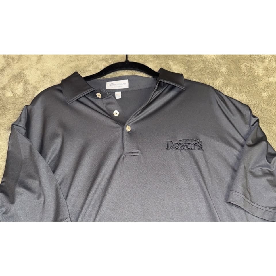 Peter Millar Polo Shirt Summer Comfort Dewars Scotch Whiskey Men - photo 2