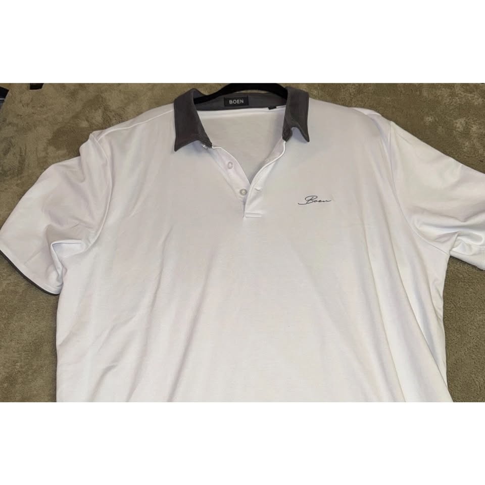 Boen x Hilton Head Island Jack Nicklaus Polo White/Gray Men's XL - photo 2