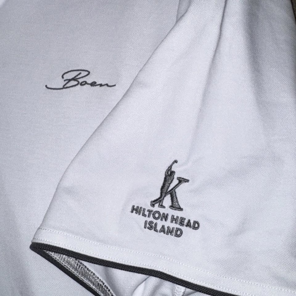 Boen x Hilton Head Island Jack Nicklaus Polo White/Gray Men's XL - photo 5