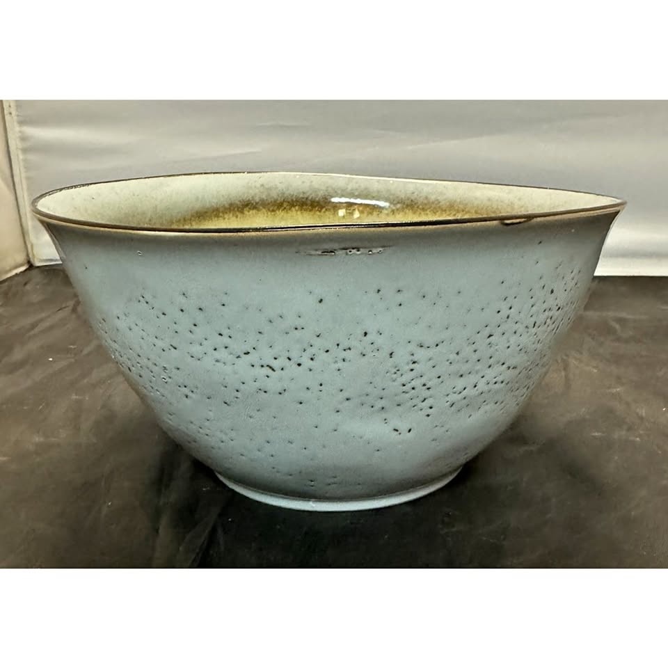 Miranda By Laurie Gates 9” Turquoise Brown Serving Bowl