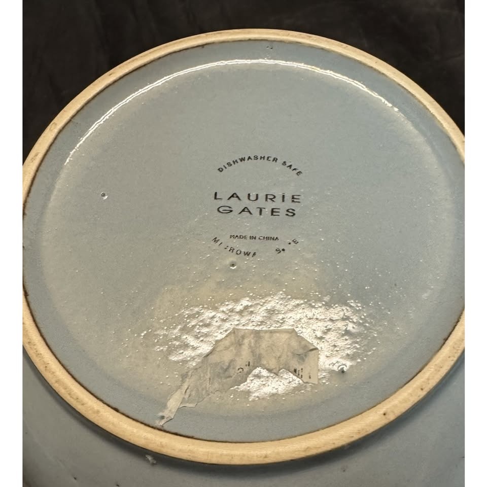 Miranda By Laurie Gates 9” Turquoise Brown Serving Bowl - photo 2