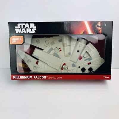 3D FX Star Wars Millennium Falcon LED Night Light + Crack Sticke