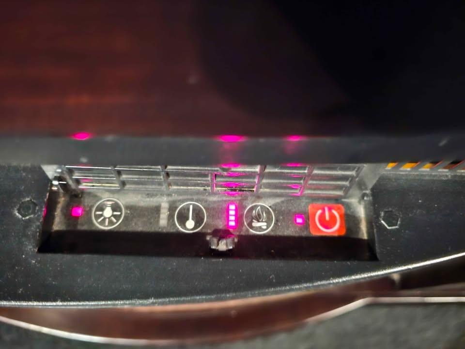 Electric Fireplace with Wood Mantel and Remote - photo 3