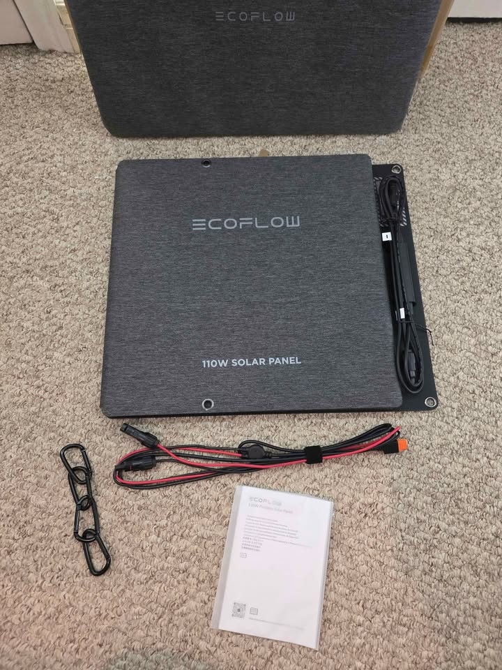 New EcoFlow 110W Portable Solar Panel (Foldable) + Carry Bag - photo 3