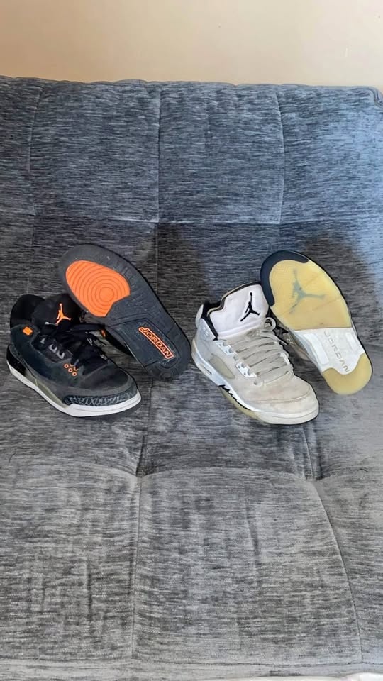 Jordan 3 Fear, Jordan 5 Sail size 6Y