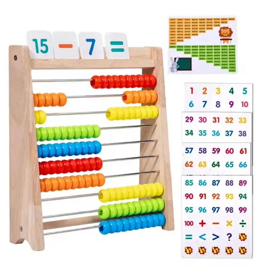 Small Wooden Math Calculation Rack Toy