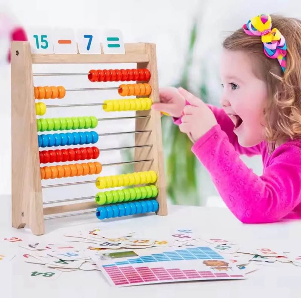 Small Wooden Math Calculation Rack Toy - photo 4