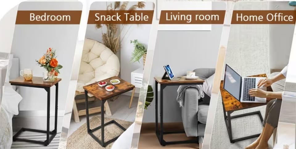 2 pcs Side Table *NEW* End Table Bedside - photo 4