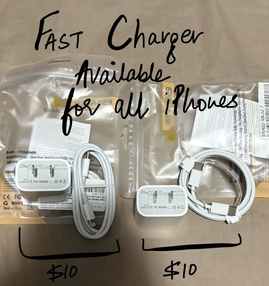 20W Fast Charger with Cable for iPhone *NEW* - photo 2