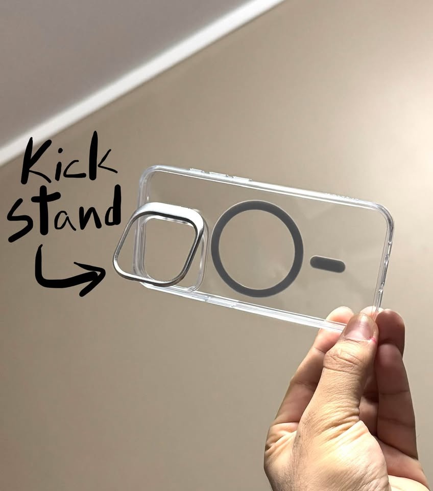 iPhone 15 PRO Clear case with stand *NEW* - photo 3