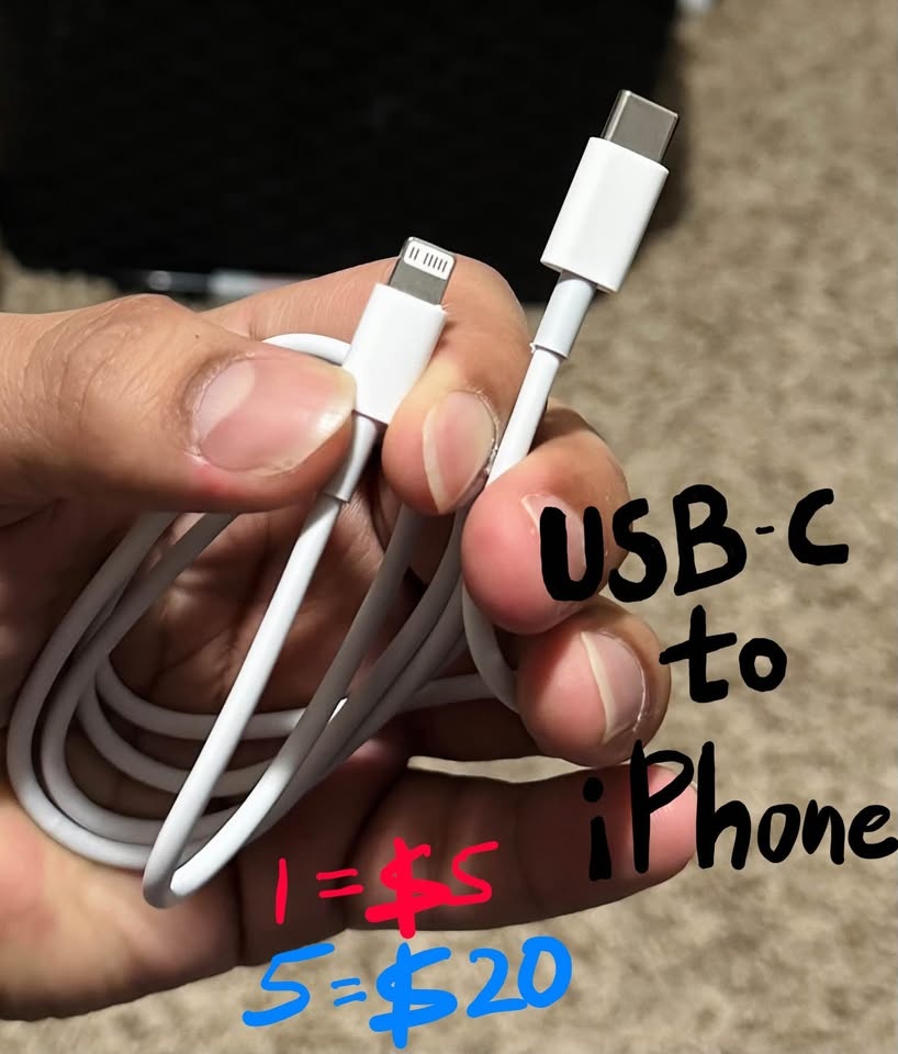 USB-C to iPhone/Lightning Fast Charger Cable