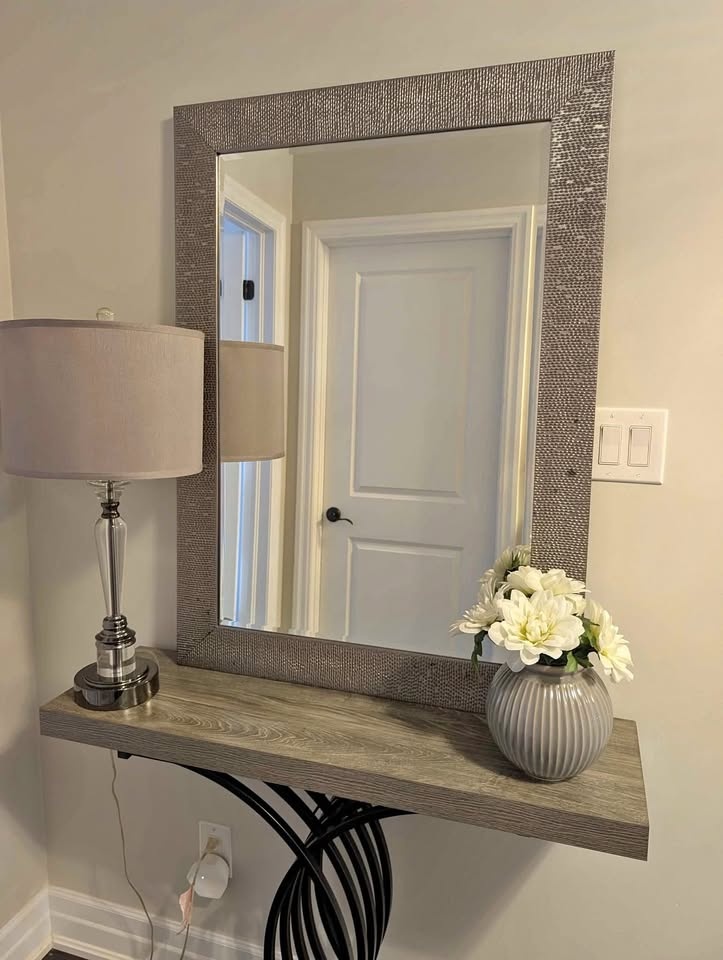 Beautiful Dark Grey/Silver Mirror